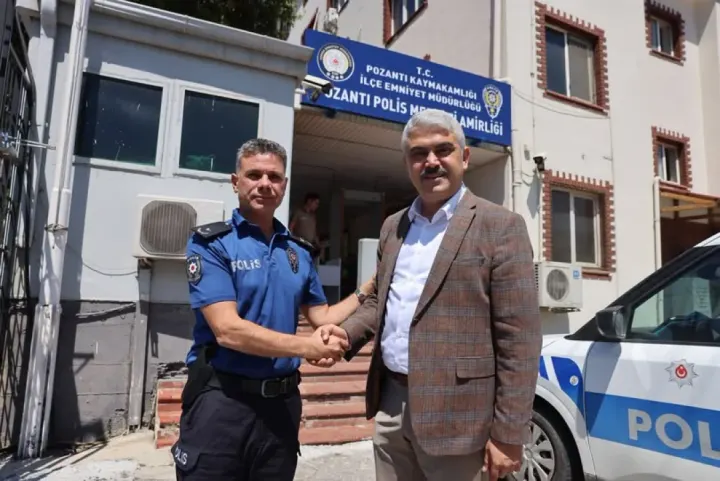 Pozantı Belediye Başkanı Ali Avan'dan İlçe Emniyet Müdürü Musa Yabacı'ya Ziyaret