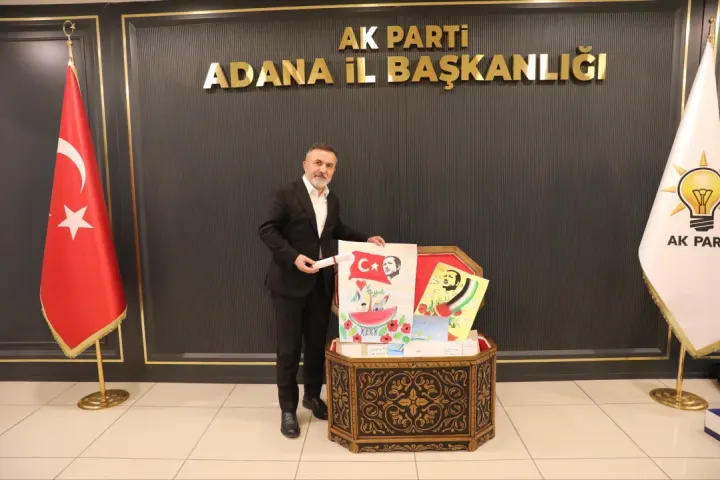 “Bir Kalem, Bir Dua; Filistin’e Umut Ola!” Projesi: Adanalı Çocukların Mektupları Cumhurbaşkanı Erdoğan’a Sunuldu