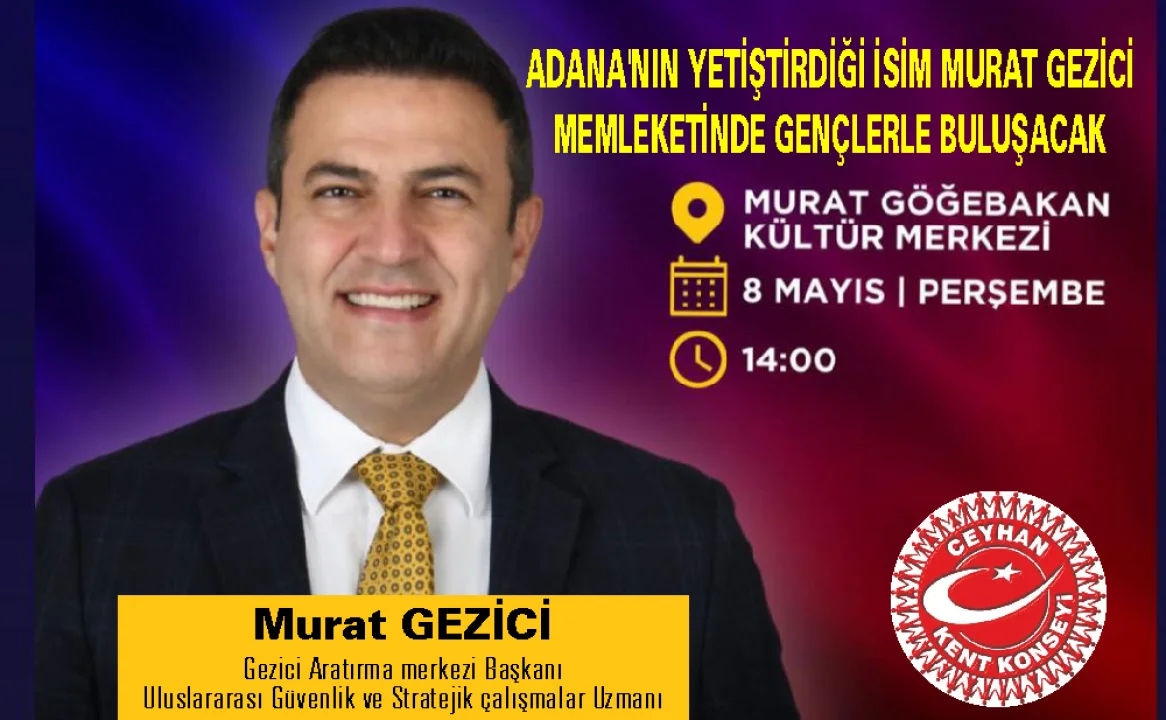 Ceyhan’da Kültür ve Kariyer Buluşması: Murat Gezici'den İlham Veren Sunum