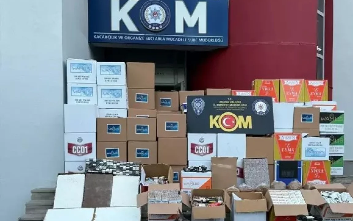Adana'da Kaçak Sigara Operasyonu: 2 Milyon 663 Bin Makaron Ele Geçirildi