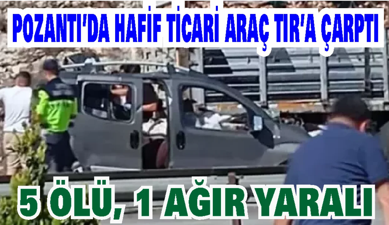 Adana’da feci kaza: Aynı aileden 5 kişi hayatını kaybetti