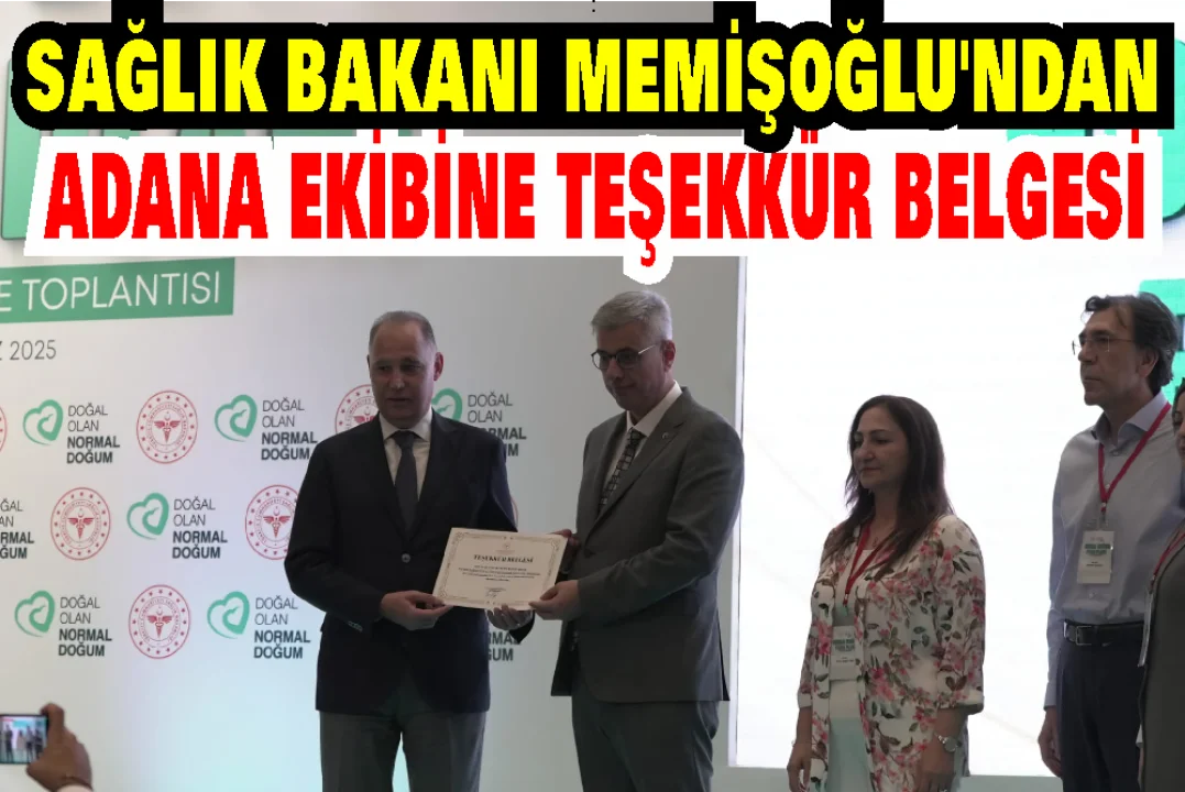 Adana İl Sağlık Müdürlüğü’ne “Normal Doğum Eylem Planı” Teşekkürü