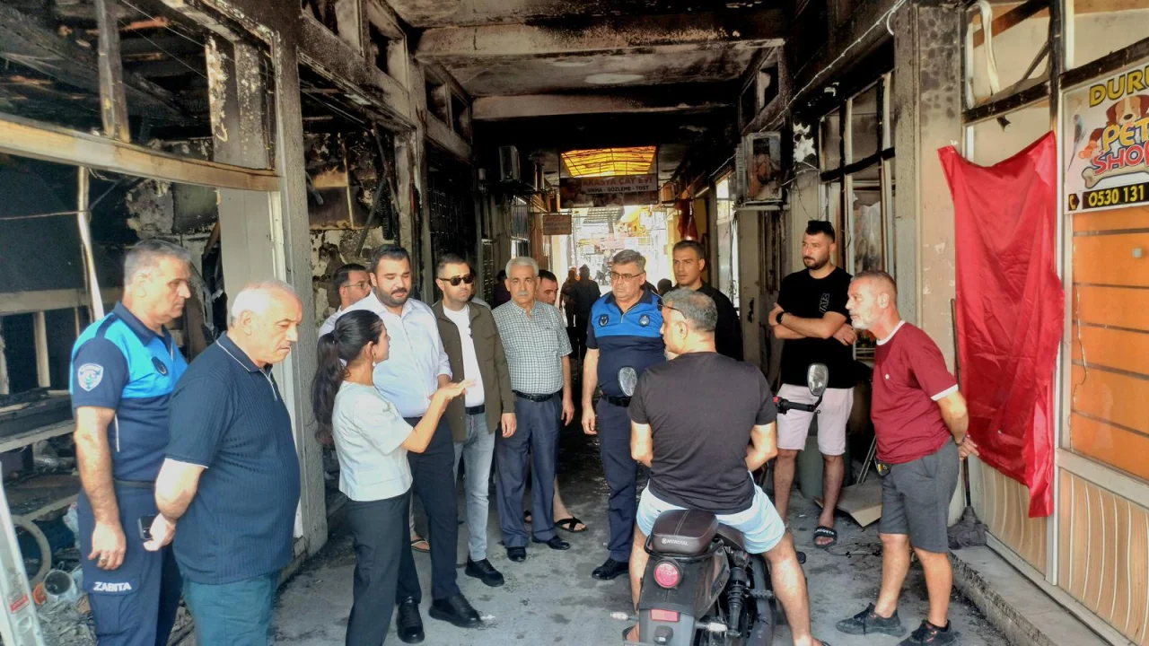 -Başkan Vekili Av. Sevil Aydar Yıldız'dan Balıkçı Pasajı Esnafına Geçmiş Olsun Ziyareti