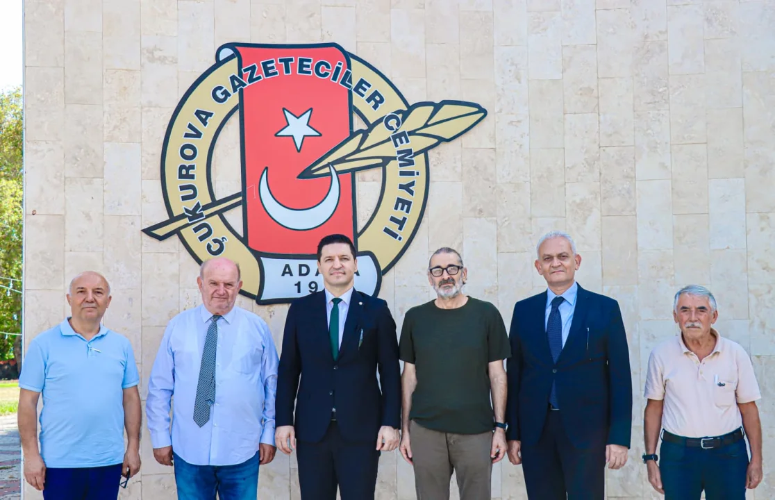 Adana Baro Başkanı Av.Volkan Böke Çukurova Gazeteciler Cemiyeti’ni ziyaret etti