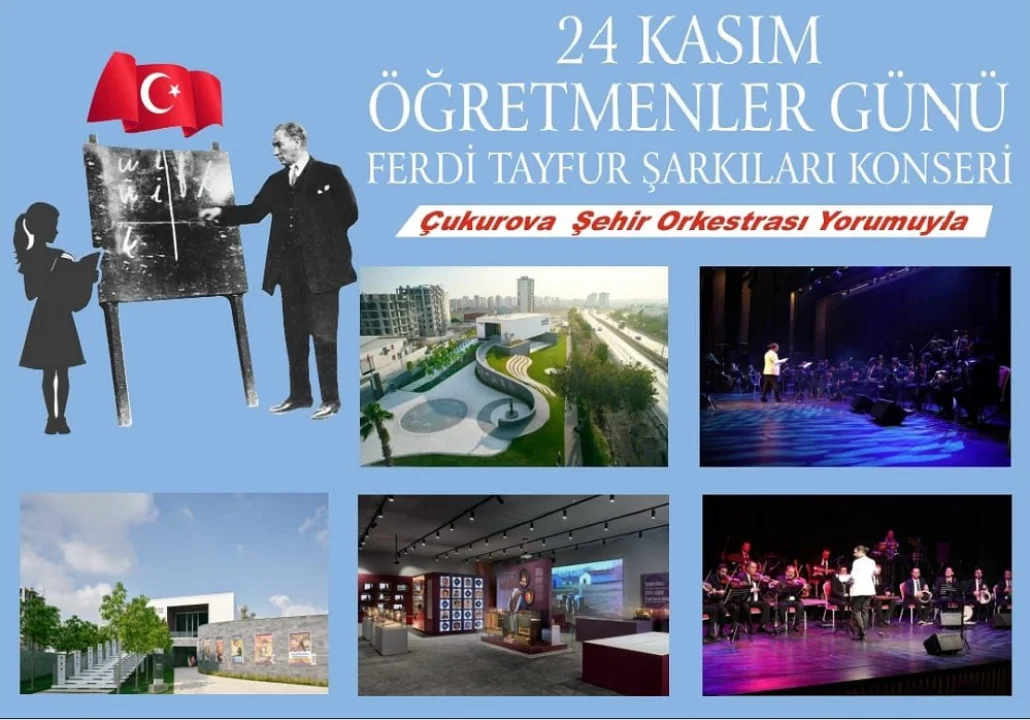 Sarıçam’da Öğretmenler Günü Ferdi Tayfur Şarkılarıyla Kutlanacak