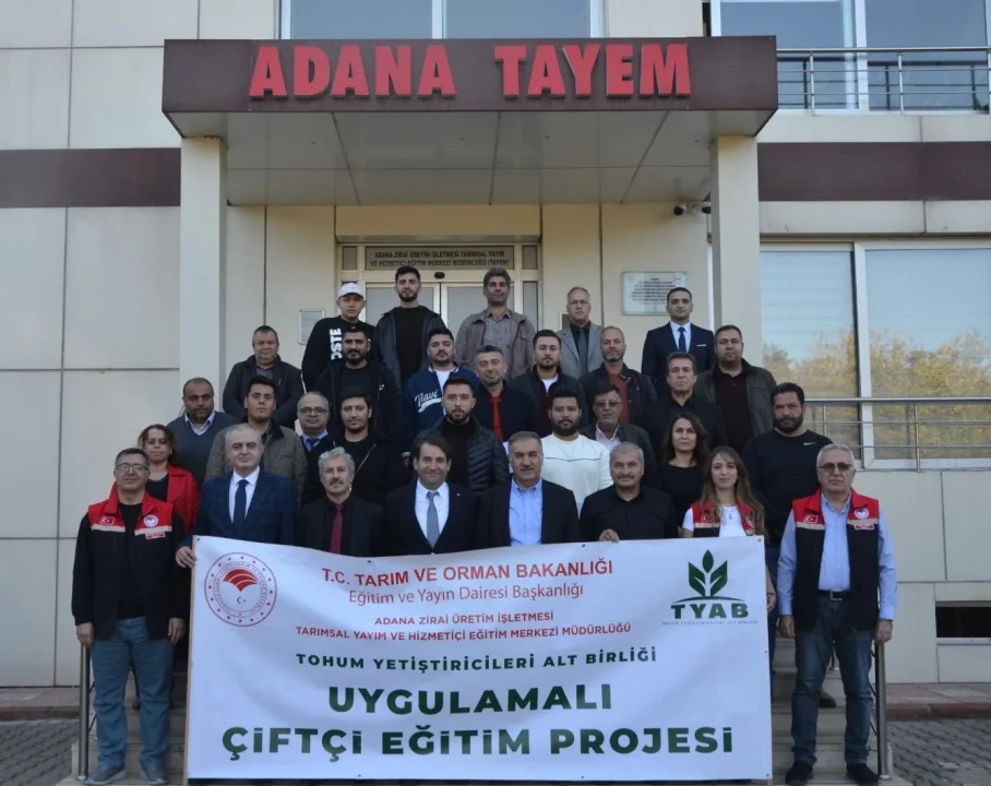 TOHUM YETİŞTİRİCİLERİ BİRLİĞİ VE ADANA TAYEM İŞ BİRLİĞİYLE UYGULAMALI ÇİFTÇİ EĞİTİMİ TAMAMLANDI