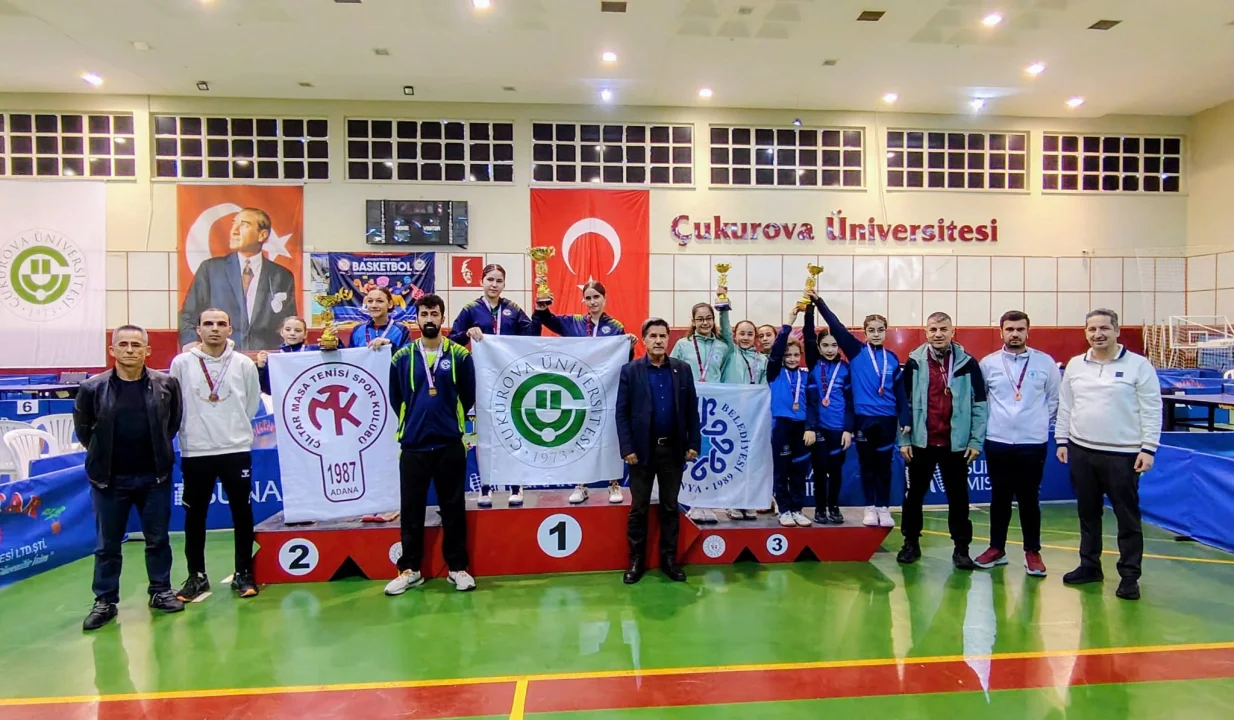 Masa Tenisinde Bölge Şampiyonu Çukurova Üniversitesi Spor Kulübü