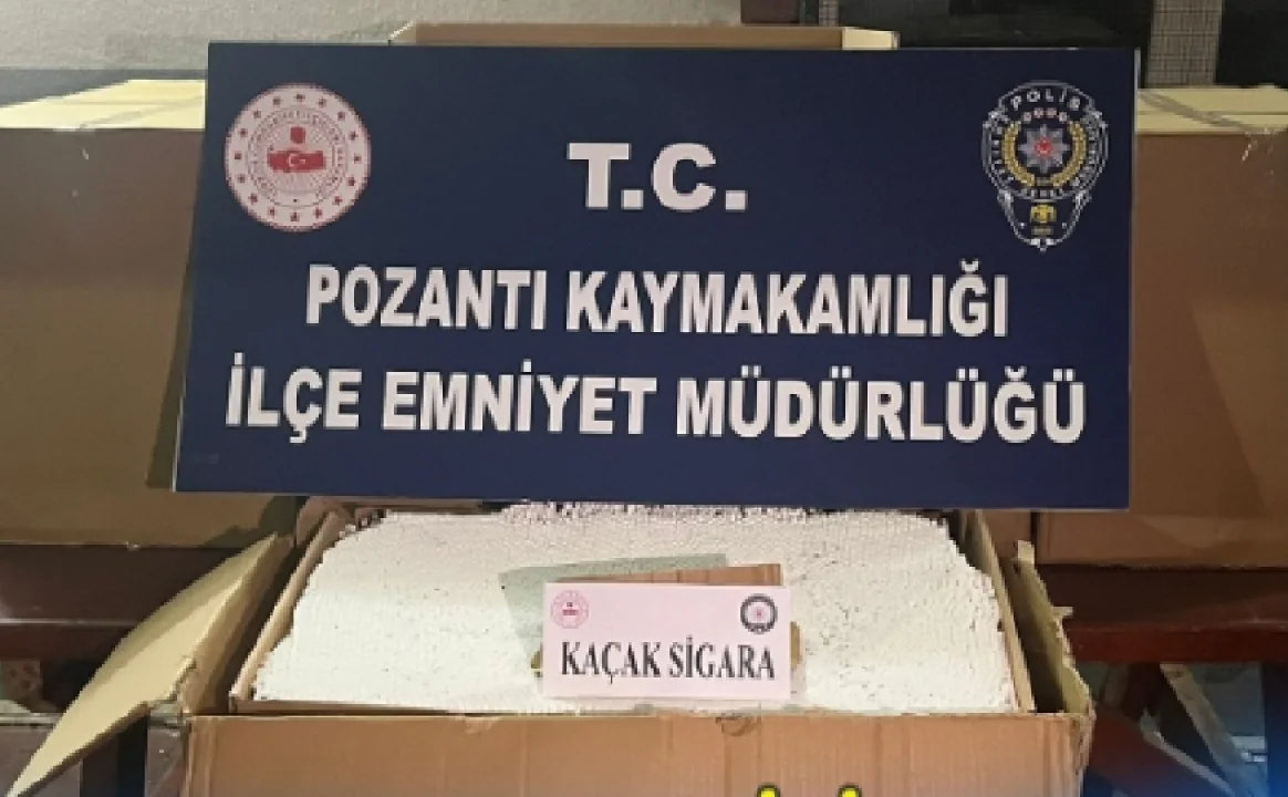 Pozantı’da 120 Bin Adet Kaçak Sigara Ele Geçirildi