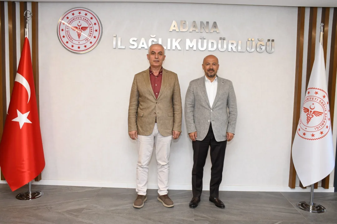 Adana Sağlığında Esnaf Mesaisi: İl Sağlık Müdürü Halil Nacar AESOB Başkanı Göger’i Ağırladı