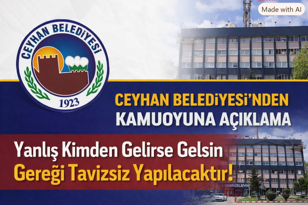 Ceyhan Belediyesi’nden Tavizsiz Duruş: Personel Görevden Uzaklaştırıldı, Savcılığa Suç Duyurusu Yapılıyor