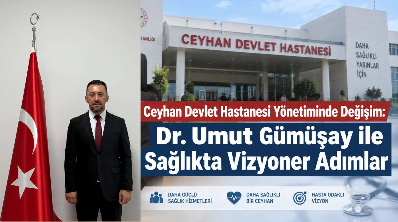 Ceyhan Devlet Hastanesi’nde Yeni Dönem! Başhekimliğe Uzman Dr. Umut Gümüşay Atandı