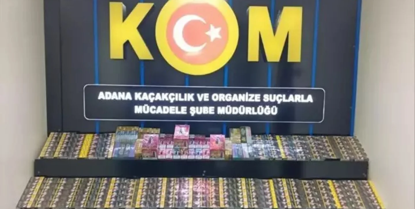 Adana'da Kaçak Sigara Operasyonu: Binlerce Paket Sigara Ele Geçirildi